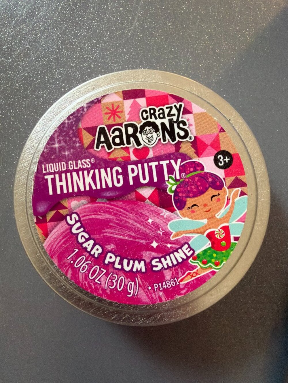 Sealed Crazy Aaron’s Liquid Glass Thinking Putty - Sugar Plum Shine